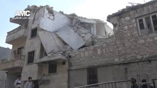 حلب | الصاخور • الدمار جراء القصف الهمجي 15-12-2013