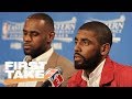 Deion Sanders gets heated at Kyrie Irving for wanting to leave LeBron James | First Take | ESPN