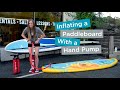 Using the Provided Hand Pump to Inflate Your Paddleboard