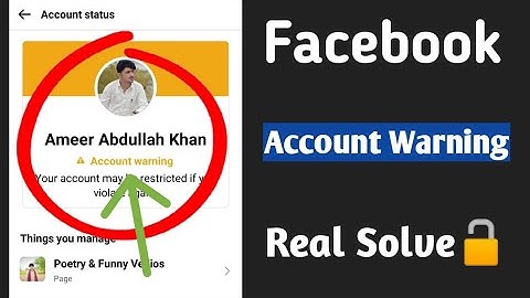 How To Solve Facebook Warning Problem | facebook account warning kaise hataye