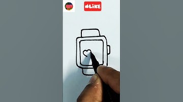 How to draw a smartwatch easy #shorts #ashortaday #ytshorts #trending #viral Canvassing Passion