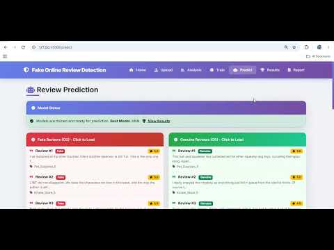 Fake Online Review Detection Using Machine Learning | Python AI Machine Learning Project