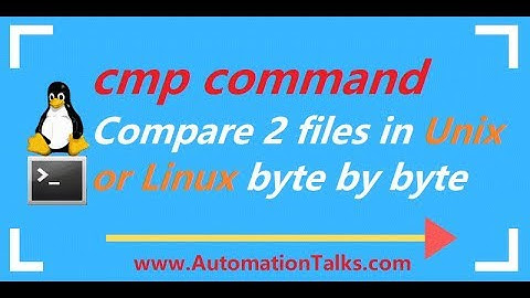 Unix For Testers - 27-  cmp command in unix or linux  - Compare 2 files byte by byte