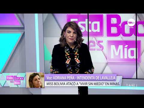 Miss Bolivia arremetió contra "Vivir sin Miedo" en el festival de Minas