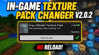 In-Game Texture Pack Changer V2.0.2 For MCPE 26.23 | LeviLauncher For Minecraft