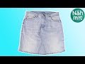 NÄHEN Jeans Upcycling | Jeansrock nähen | Rock aus alter Jeans | Nähen für Anfänger | Näh mit mir!