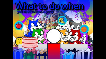 What to do when you need to have a party