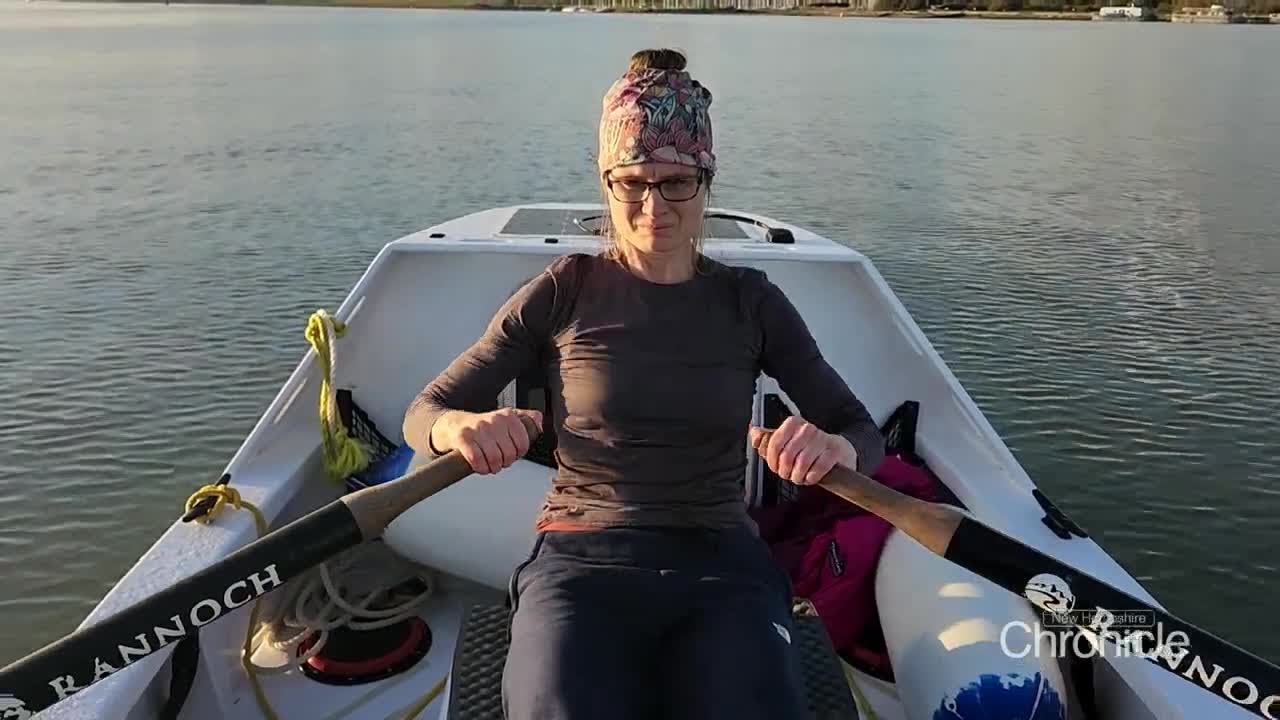 NH Chronicle: She rowed solo across the Atlantic - YouTube