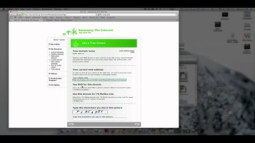 How to get a free domain with dot.tk and dropbox for iweb and other programs