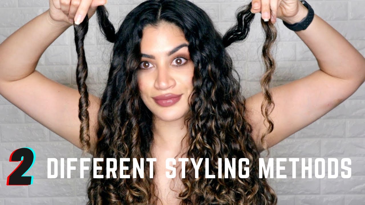 How To Get Curls Or Waves Styling With 2 Different Methods Youtube