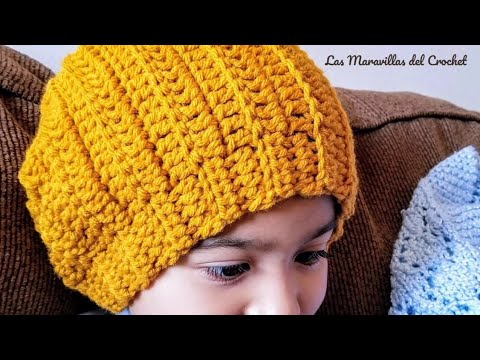 Canastilla para niño con gorro crochet