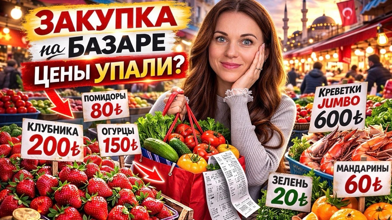 ЦЕНЫ НА БАЗАРЕ в Турции 2026 - ПОСЛЕДНИЙ ШАНС купить ДЁШЕВО?! 🍓 #turkey