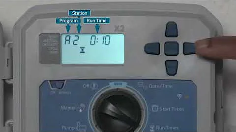 X2 Controller Run time setting