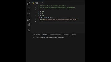 Python OR Operator | Logical Operators | Comparison Operators #learning #learn #coding #programming