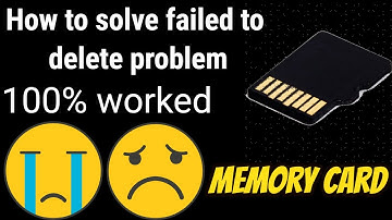How to solve failed to delete/move problem in memory card.(100% work)