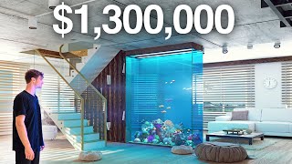 $1,300,000 HOME AQUARIUM TOUR!  Inside Dubai's *LUXURY* House!