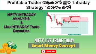 Live Intraday Trading Strategy in Malayalam Using Smart Money Concepts