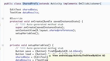Android Application Development Tutorial   95   Saving Data with SharedPreferences   YouTube