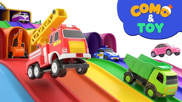 Como | Color Slide | Learn colors and words | Cartoon video for kids | Como Kids TV