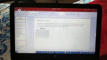 Assignment problems PPT video