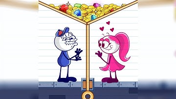 Pencil Boy Pull The Pin - All Levels Gameplay Android, iOS