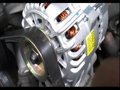 How to Replace an Alternator on a 1999 - 2004 Ford Mustang ... ford 6g alternator wire diagram 