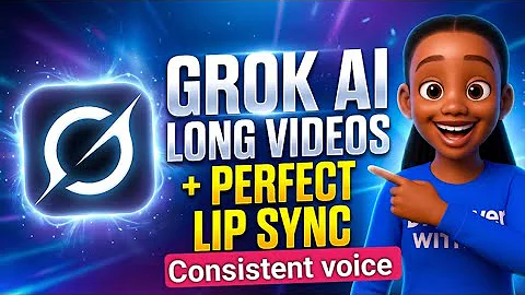Grok AI: Create Long Videos With Perfect Lip Sync & Consistent Voice #ai #grok 