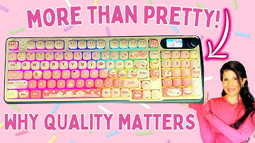 Yuzii Pink Ice Cream Keycaps!  The best sounding caps ever! #yunzii #mogkeycaps