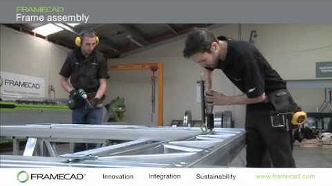 How to Assembly Steel Framing (FRAMECAD System)