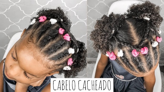 CapCut_penteados infantil para cabelo crespo