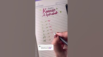 Part 2 make your name with korean alphabet 😍follow for part 3 #art #tutorial