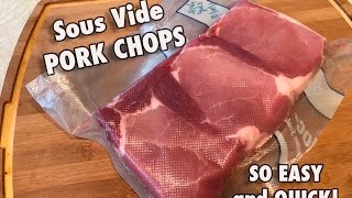 Sous Vide PORK CHOPS! THE MOST PERFECT pork chop EVER! Must watch!