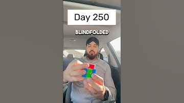Day 250 of solving the Rubik’s cube blindfolded every single day until I break the National Record.