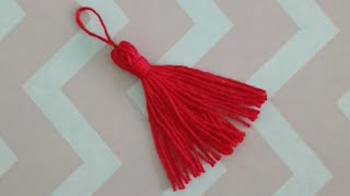 COMO FAZER TASSEL ou POMPOM CHAVEIRO com LINHA de CROCHÊ