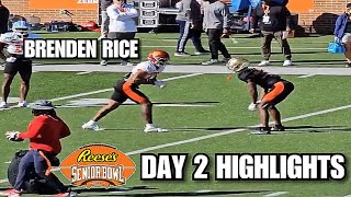 Senior Bowl Practice Day 2 Highlights; WRvsDB Matchups🔥 Jerry Rice Son SHOWING OUT!