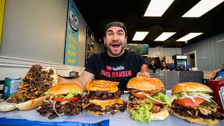 THIS BURGER CHALLENGE IS UNBEATABLE (ONLY 30 MINUTES) Joel Hansen