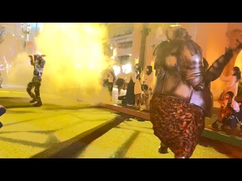 【usj ホラーナイト】かなりぽっちゃりゾンビのラタタダンス