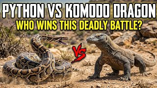 Python vs Komodo Dragon – Who Wins This Deadly Battle?#PythonVsKomodoDragon #AnimalBattle #WhoWins