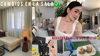 CAMBIOS EN MI SALA✅😍🏠HAUL DE SHEIN Y NUESTRA FAMILIA VIENE A VISITARNOS POR PRIMERA VEZ