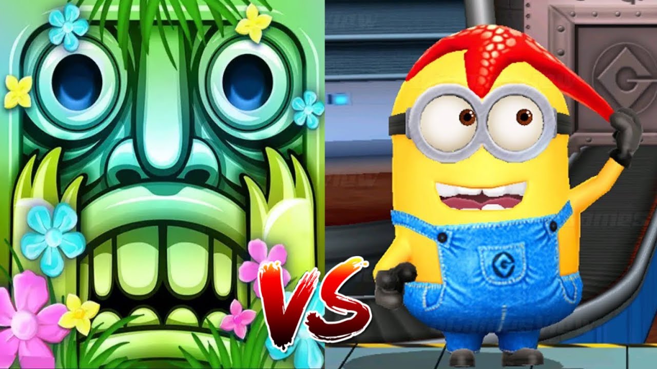 Temple Run 2 Blooming Sands VS Minion Rush Соревнование Franken Guy VS ...