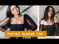 DIY Puffed Sleeve Top Thrift Flip | Owlipop DIY