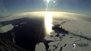 North Pole Сruise Footage from the Helicopter