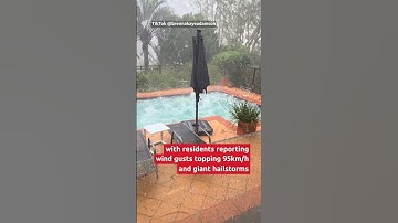 Devastating thunderstorms hit Queensland as residents report hailstorms