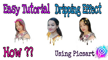 EASY PICSART Dripping Effect | Editing Tutorial | USING PHONE