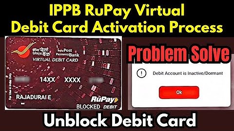 How to Activate IPPB RuPay Virtual Debit Card Tamil / IPPB Virtual Debit Card Activate Problem Solve
