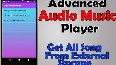 Advanced Audio Music Player ||Get All Song From External Storage|| Android Studio Tutorial