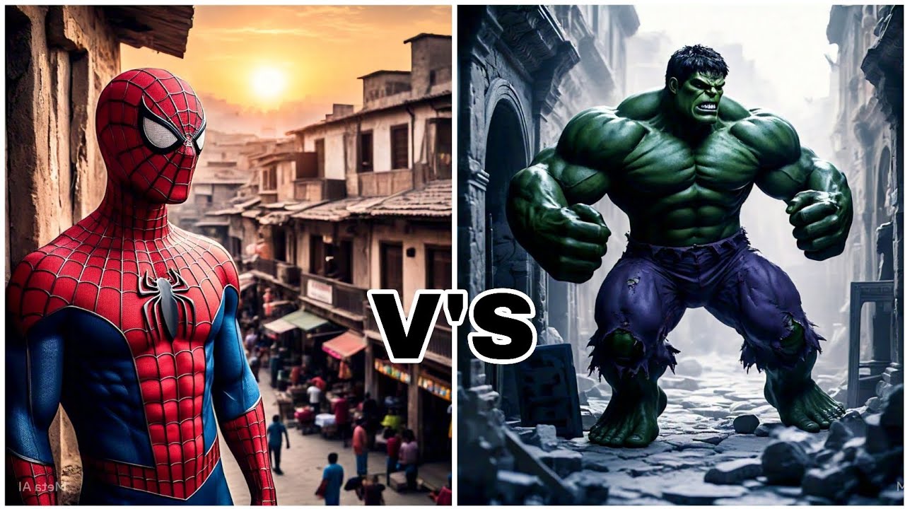 Spiderman vs Hulk Fight all Marvel hero Fight Video Game full Gameplay ...