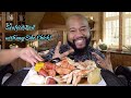 Seafood Boil Mukbang With Bloves Sauce Rock Crab Dungeness Lobster Jumbo Shrimp