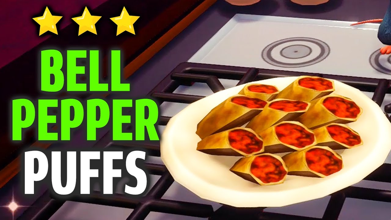 How to Make Bell Pepper Puffs Dreamlight Valley (3 Star Meal Recipe