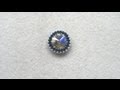 How to bezel an 18mm Swarovski Rivoli beading tutorial ( part 1)